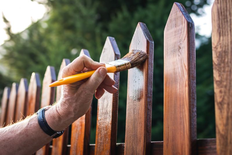 Cedar Fence Staining
