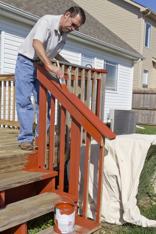 Deck Rails Painting