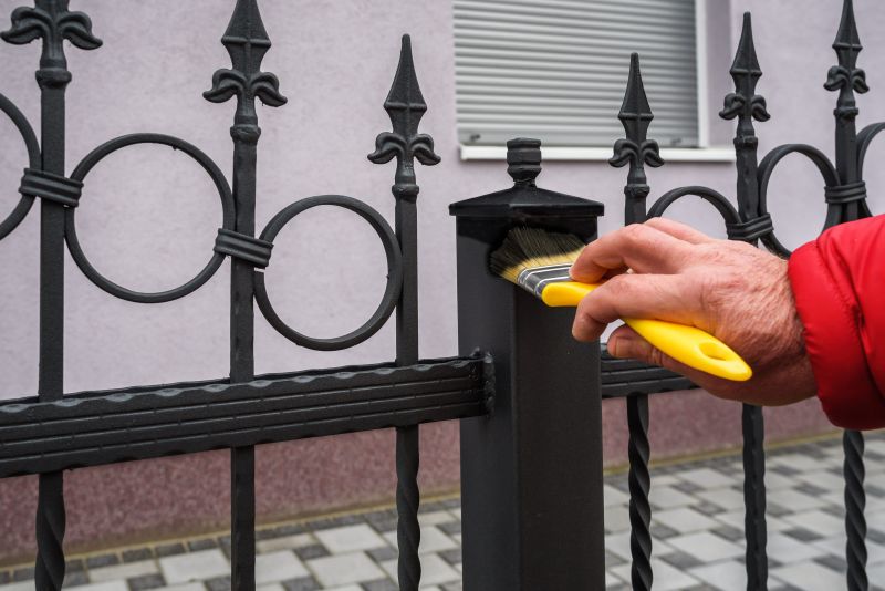 Wrought Iron Fence Painting