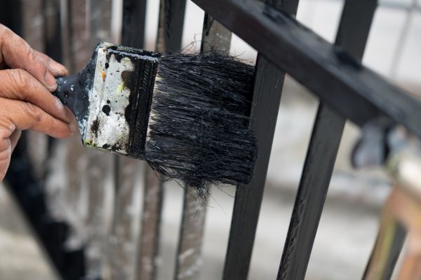 Steel Fence Painting Service